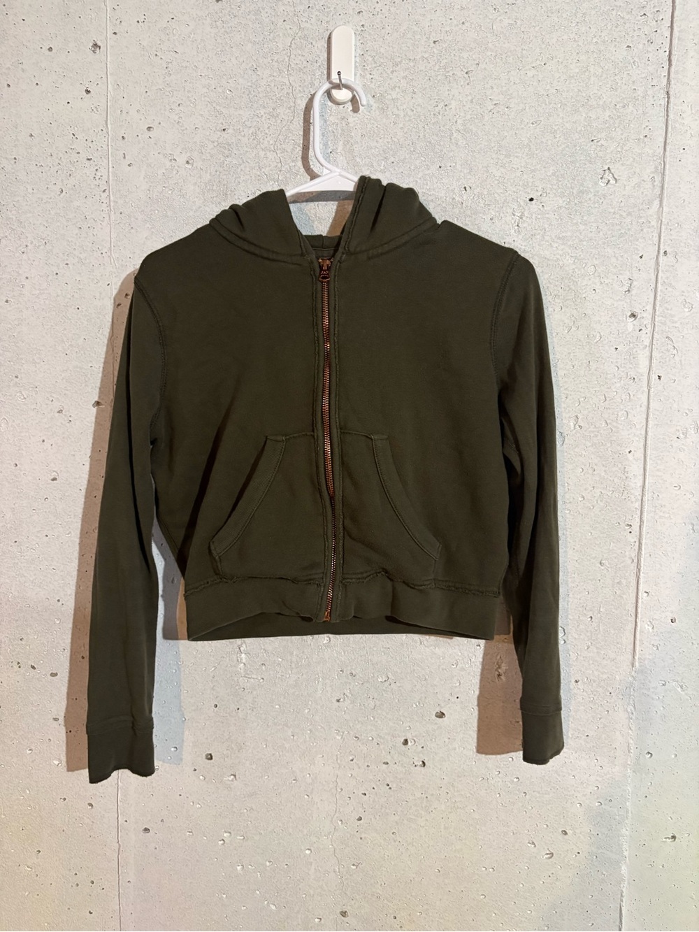 Abercrombie & Fitch Cropped Full Zip Hoodie | Size: XS